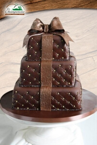 acheter gâteau mariage chocolat capitoné