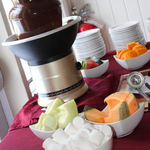 Buffet fondue chocolat Mariage La Champenoise